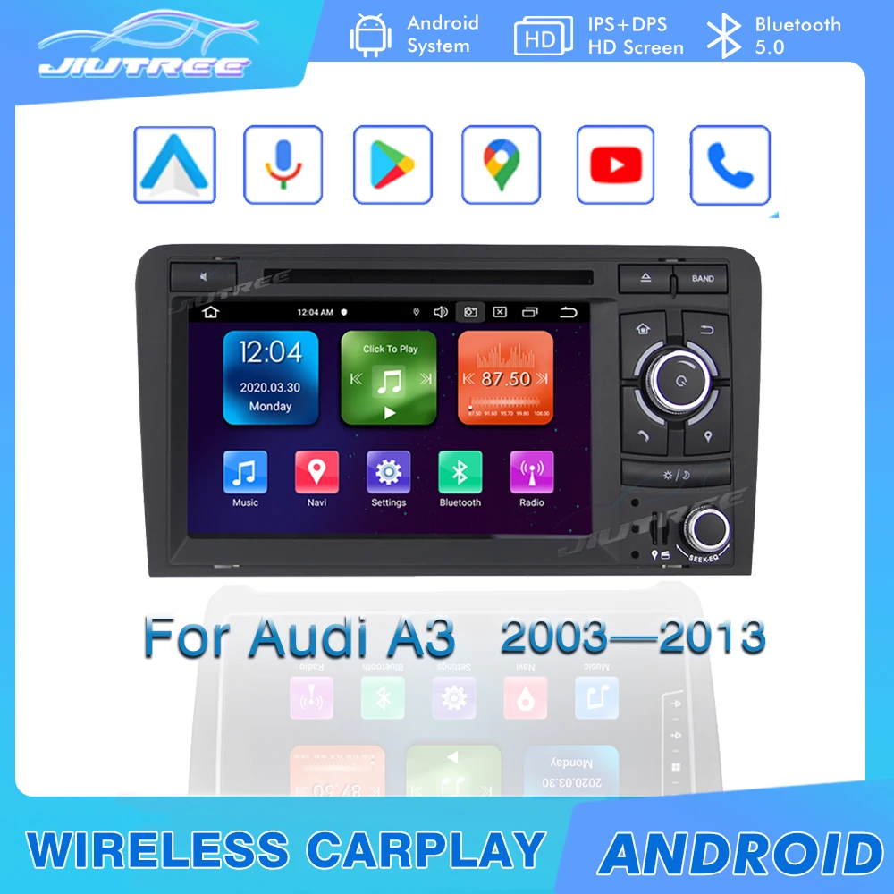 

Android 11 для Audi A3 8P 2003-2013 DSP Carplay Авто IPS Автомобильный мультимедийный плеер Радио 2 Din GPS навигация
