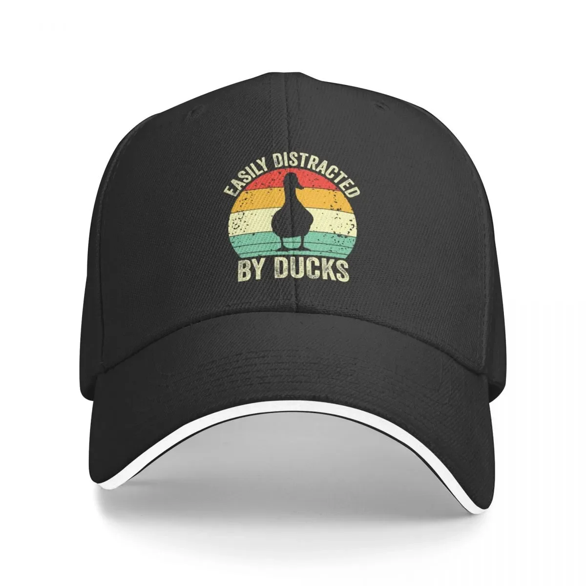 

New Easily Distracted by Ducks, Gift for Duck Lover Funny Ducks Pet Animal Vintage Cap Baseball Cap fluffy hat hat for women Men