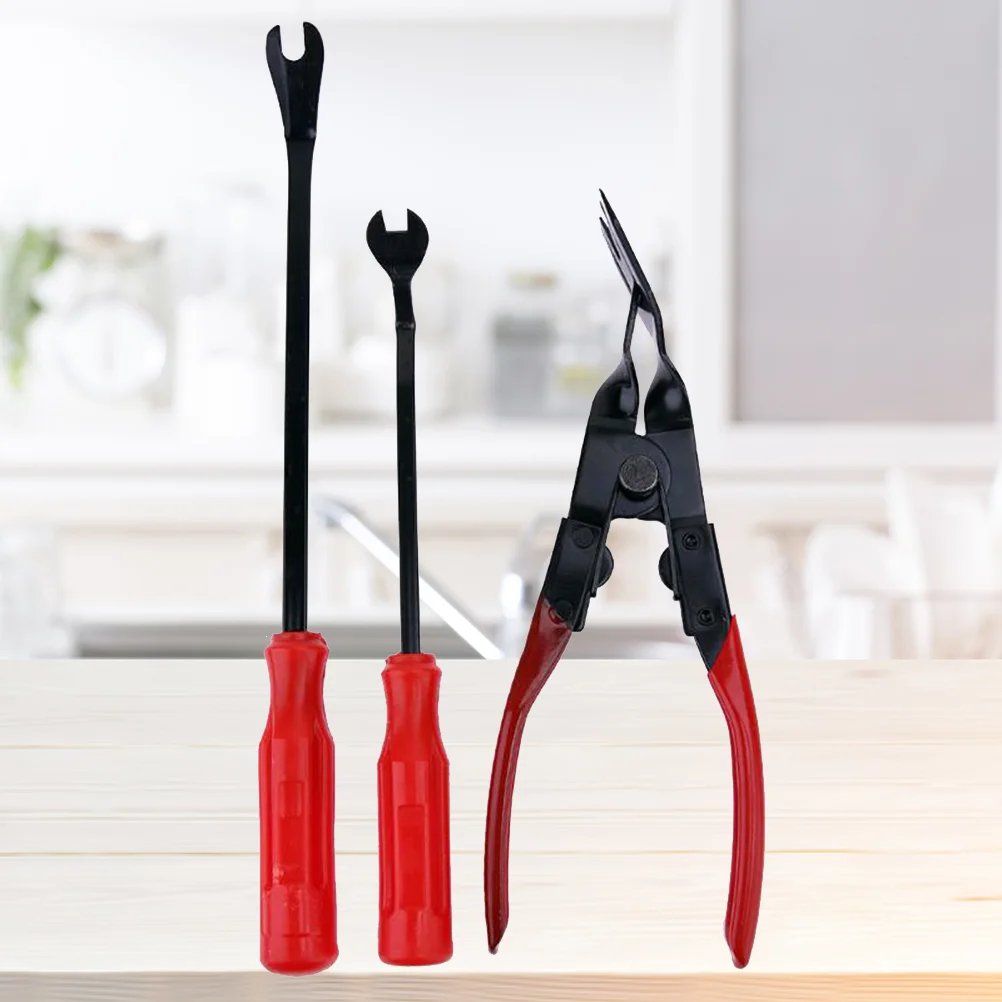 

3PCS/Set Panel Removal Tools Steel Material Clip Removal Tool for Truck Car Vehicle