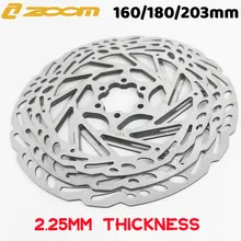 ZOOM 전기 자전거 디스크 브레이크 로터, 두께 2.25mm, 두꺼운 고강도 160 180 203mm, 오토바이 전자 자전거용