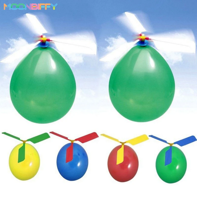 

1pcs Latex Aircraft Helicopter Balloons Toys Rotatable Outdoor Flying Toy Happy Birthday Favor Gift Party Supplies Environmental