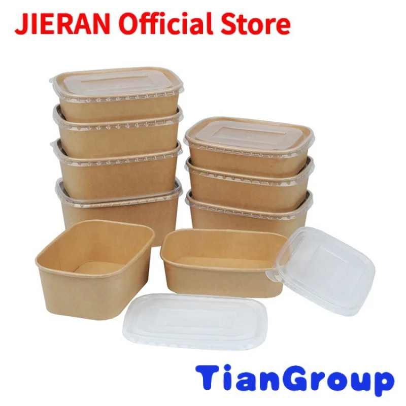 

Factory wholesale biodegradable to go kraft food paper boxes custom printed take away food containers disposable food box