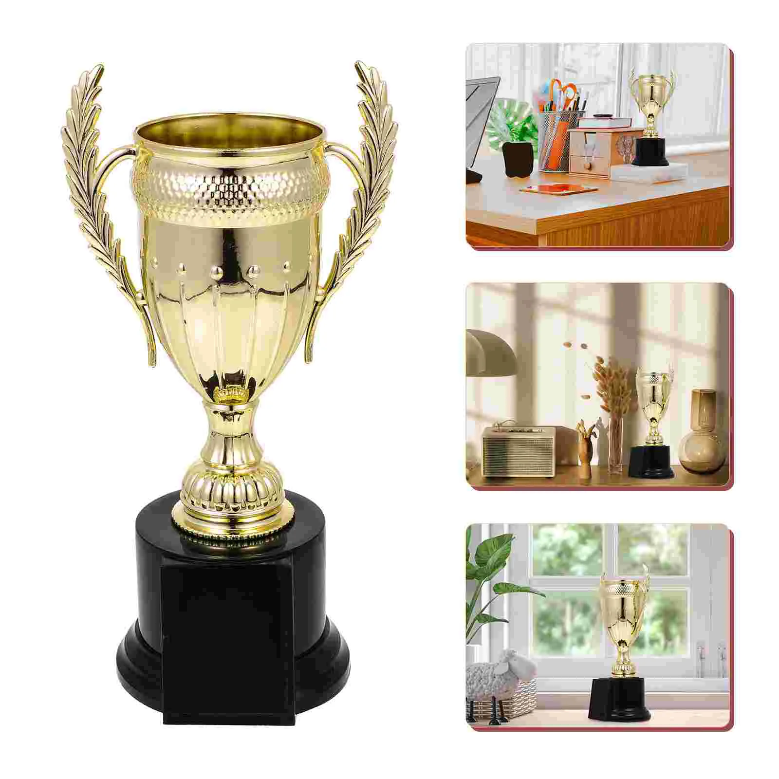 

Children's Trophy Cup Decorative Golden Mini Footballs Small Pvc Sports Competition Contest Reward Baseballs Soccer trophies