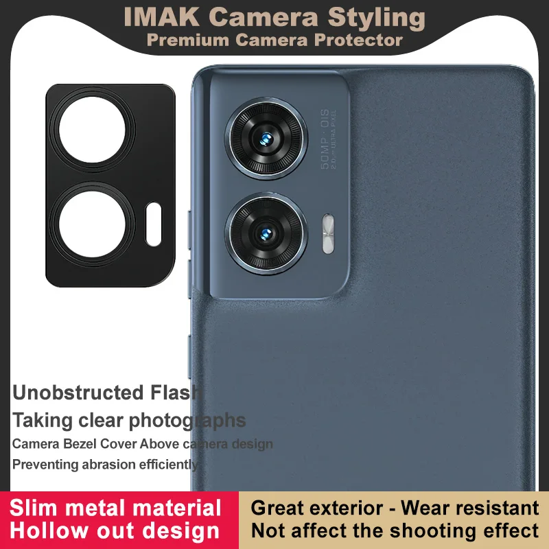 Защитная пленка для объектива Moto Edge 50 Fusion 5G IMAK Стайлинг камеры премиум-класса