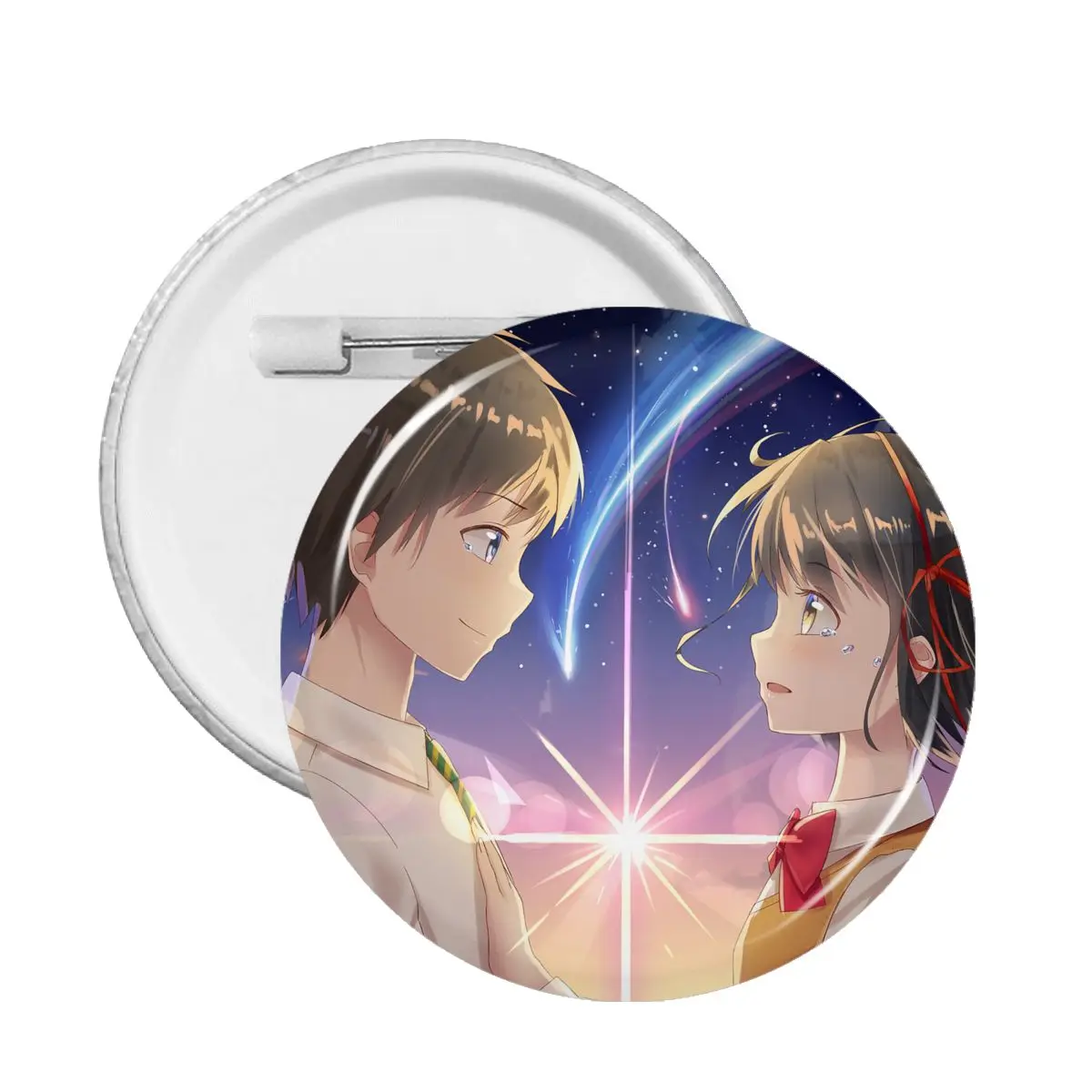 

59mm Your Name Anime Comet Collar Badge Badge Kimi No Na Wa Mitsuha Taki Lapel Pins Brooch for Hat Jewelry Accessories Gift