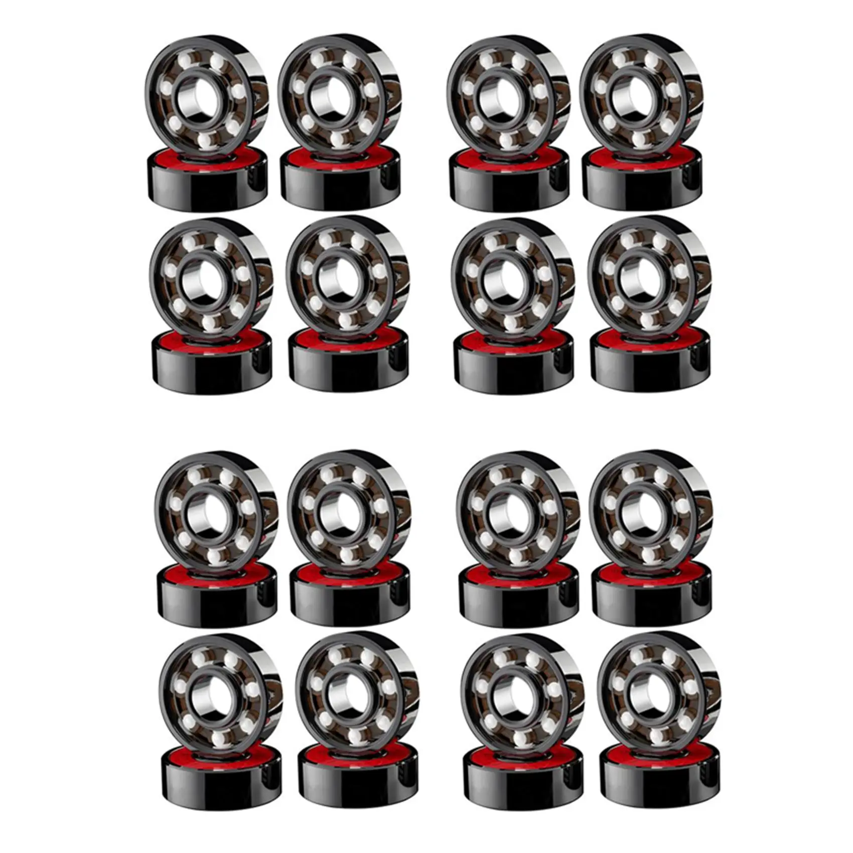 

32 Pcs Ceramic Bearings High Speed Wear Resistant For Skate Skateboard Wheel