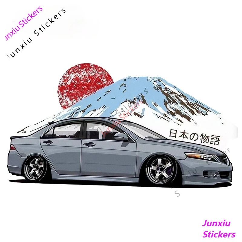 

Japanese Story JDM Vinyl Car Sticker Funny Car Window Bumper Car Body Sports Racing Decal Waterproof Car Accessories PVC13x7cm