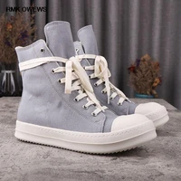 rmk owews spring high street rick women boots ankle ro shoes platform canvas grey owens sneakers mens casual shoes for women