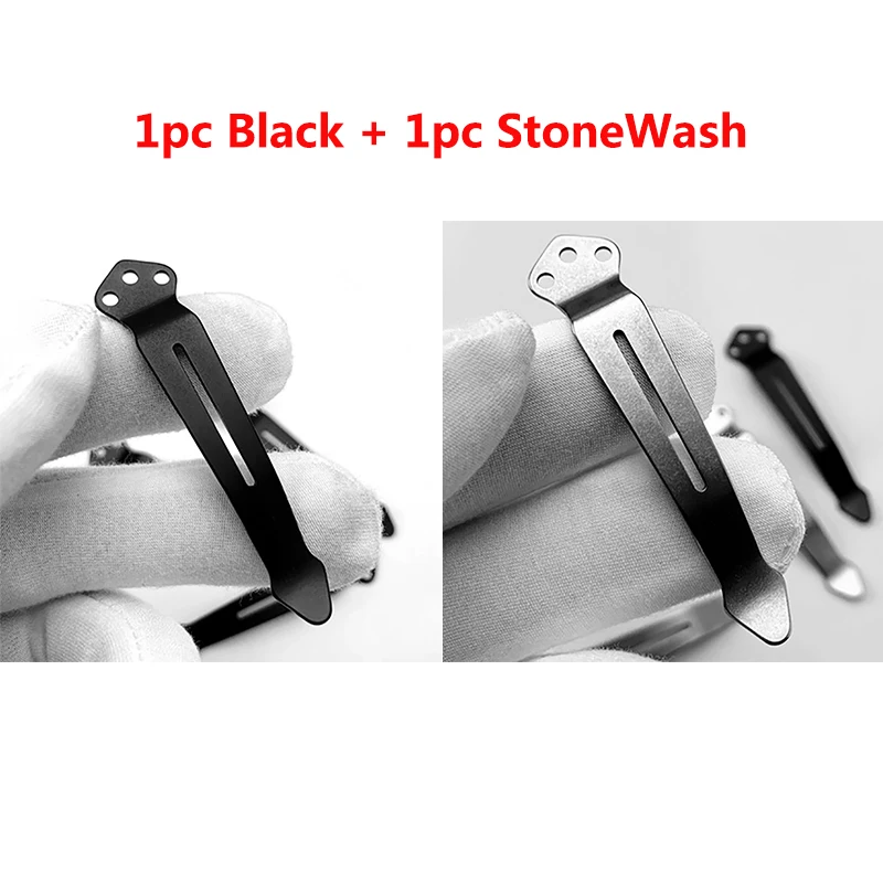 

2pcs/lot Custom Titanium Alloy Pocket Knife Back Clip For Benchmade Griptilian 581 940 810 530 ZT 0630 Emerson CQC Waist Clamp