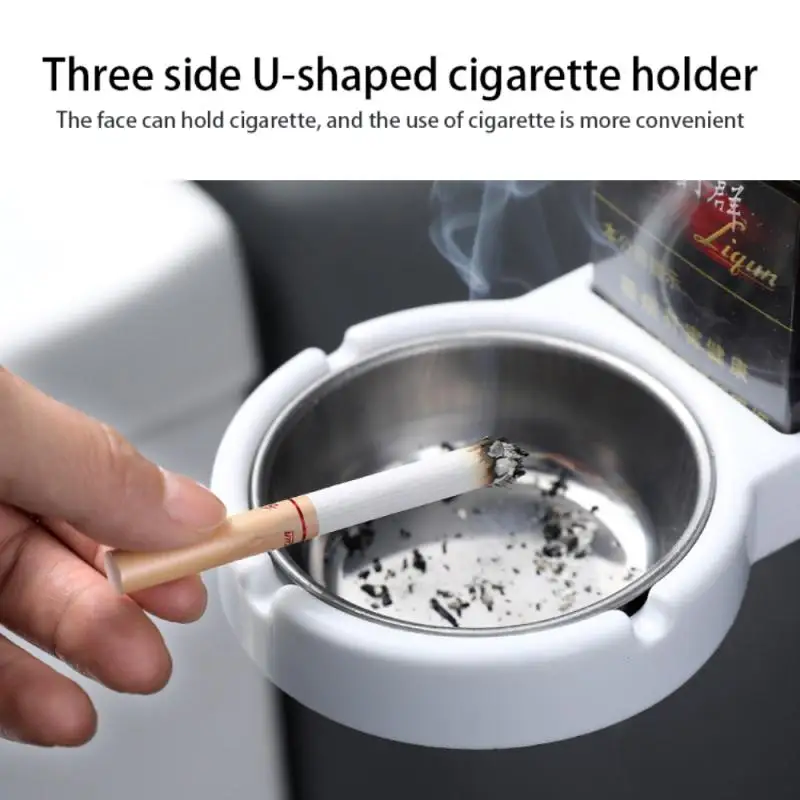 

wall mounted ashtray stainless steel Storage Ashtrays smoke holders for toilet Home Office Cigarette Tools case for smoker