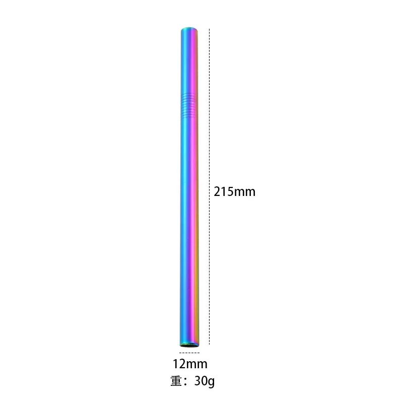 

304 трубочки из нержавеющей стали, многоразовые металлические фотообои, диаметр 12 мм, пузырьковый чай, молочный коктейль, трубочка для питья