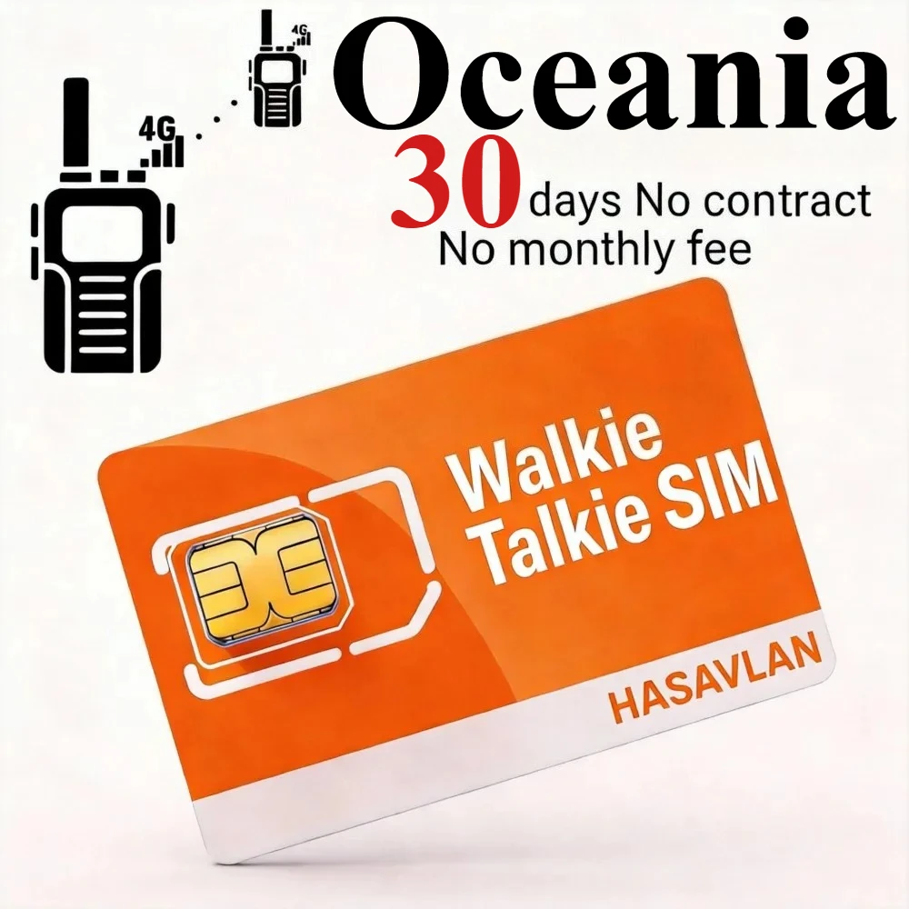Фото SIM-карта для рации BQ-889, без контракта, Cat4 LTE, 3-в-1 SIM, 300 МБ/30 дней для глобальных радиостанций ZELLO, ZOVAGOLO OCEANIA №1