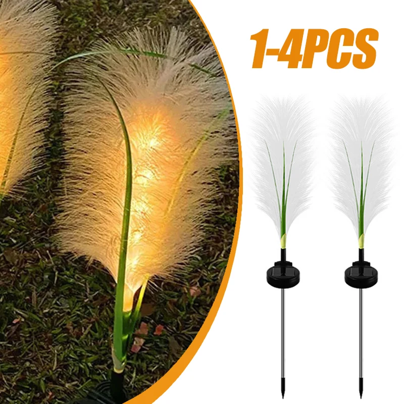 

Simulation Reed Solar LED Lamp Outdoor Waterproof Garden Decor Solar Fiber Light Reed Christmas Decor Lawn Light Christmas Light