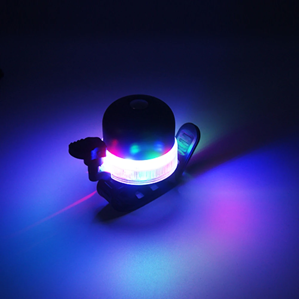 Велосипедный звонок с подсветкой 120 дБ USB перезаряжаемый велосипедный звуковой