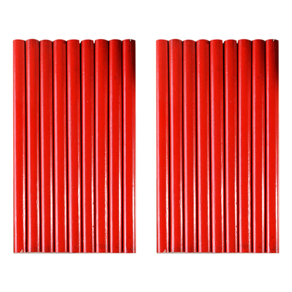 

100 Pcs Woodworking Pencils Students Oval Wooden Engineering Carpenter Marker