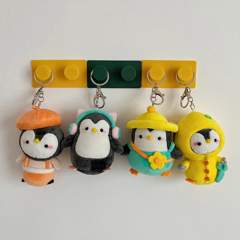 

New 1Pc Creative Penguin Keychain Cute Plush Keychains For Gifts Women Car Keys Keyring Girls Doll Key Chain Bag Pendant