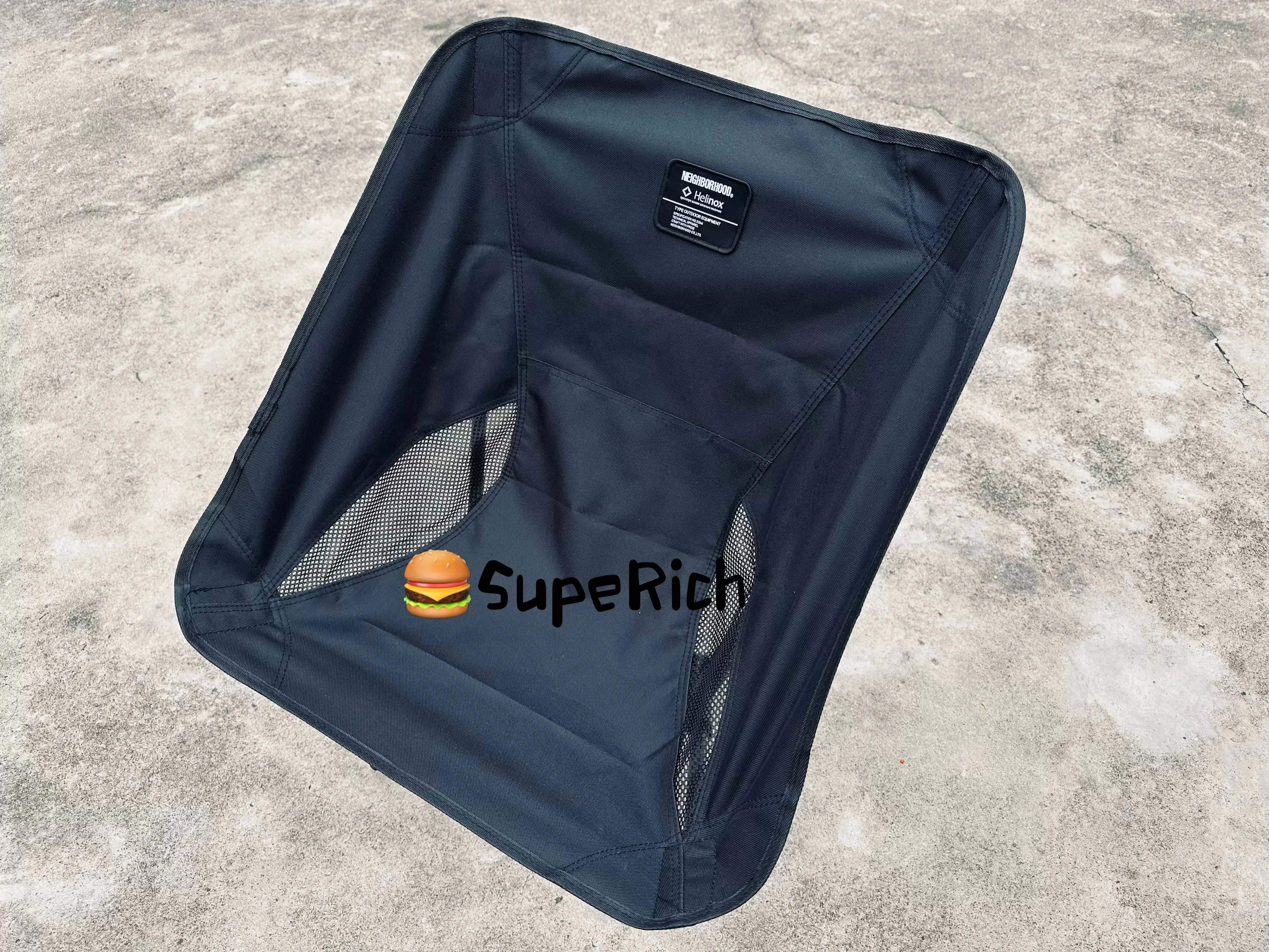 

NBHD blackened canvas folding chair moon chair outdoor camping portable, light and easy to store, thick car