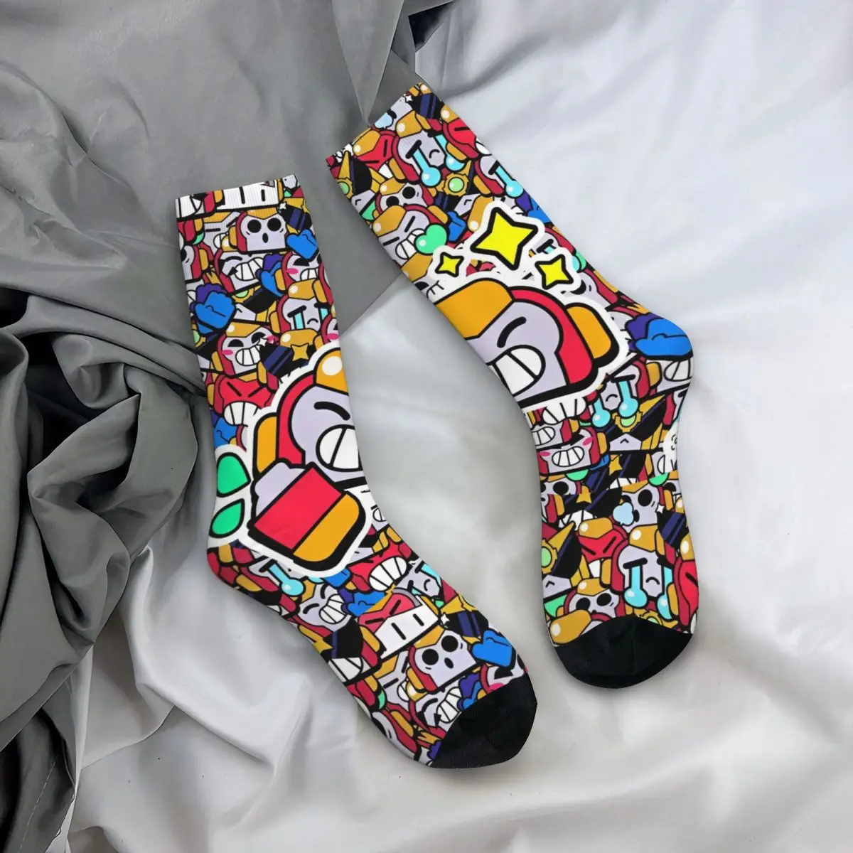 Носки Brawling-Heros Emz Spike Squeak для мужчин и женщин повседневные игровые носки с героями