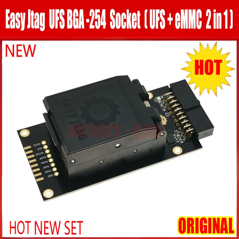 Новинка 2023 оригинальная розетка Easy-Jtag Plus UFS BGA-254 Socket / EMMC 254(EMMC + 2 в 1) адаптер для