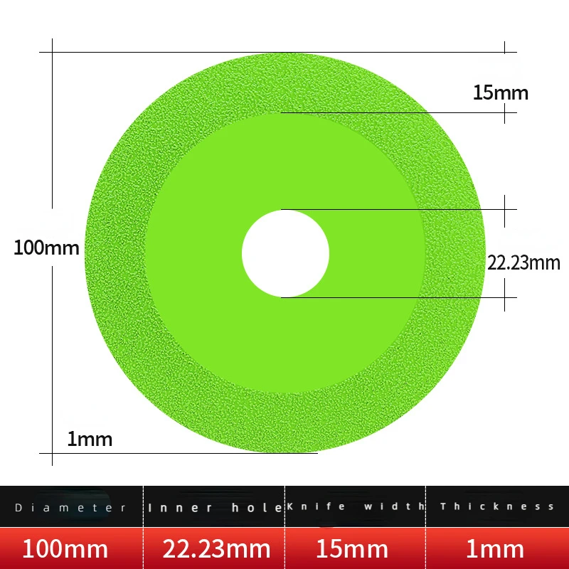 

22mm Inner Hole Glass Cutting Disc Diamond Saw Blade For Ceramic Tile Jade Wine Bottle Polishing Cutting Blade Grinding Disc