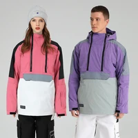 Ski Jacket For Men and Women Skiing and Snowboarding Tops Color-blocking Windproof and Waterproof Winter Ski Jacket
