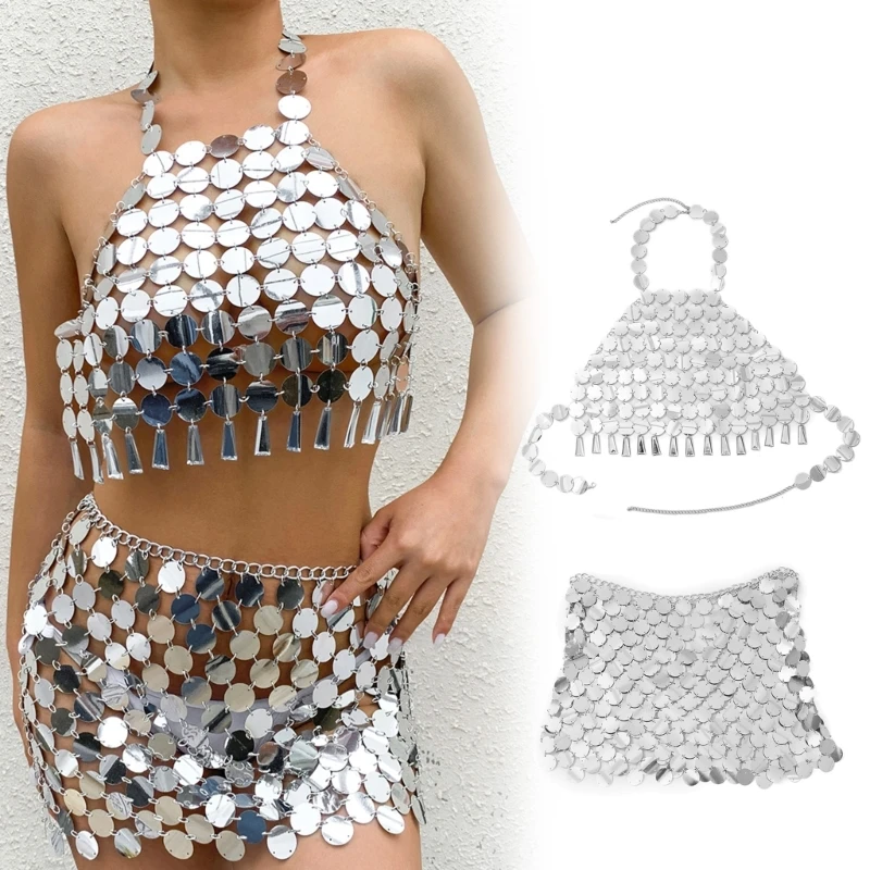 

Бюстгальтер с блестками, цепочка для тела, цепочка с открытой спиной для пляжа, ночного клуба, бюстгальтер с блестками, аксессуары для тела, ювелирные изделия из сплава для женщин и девочек