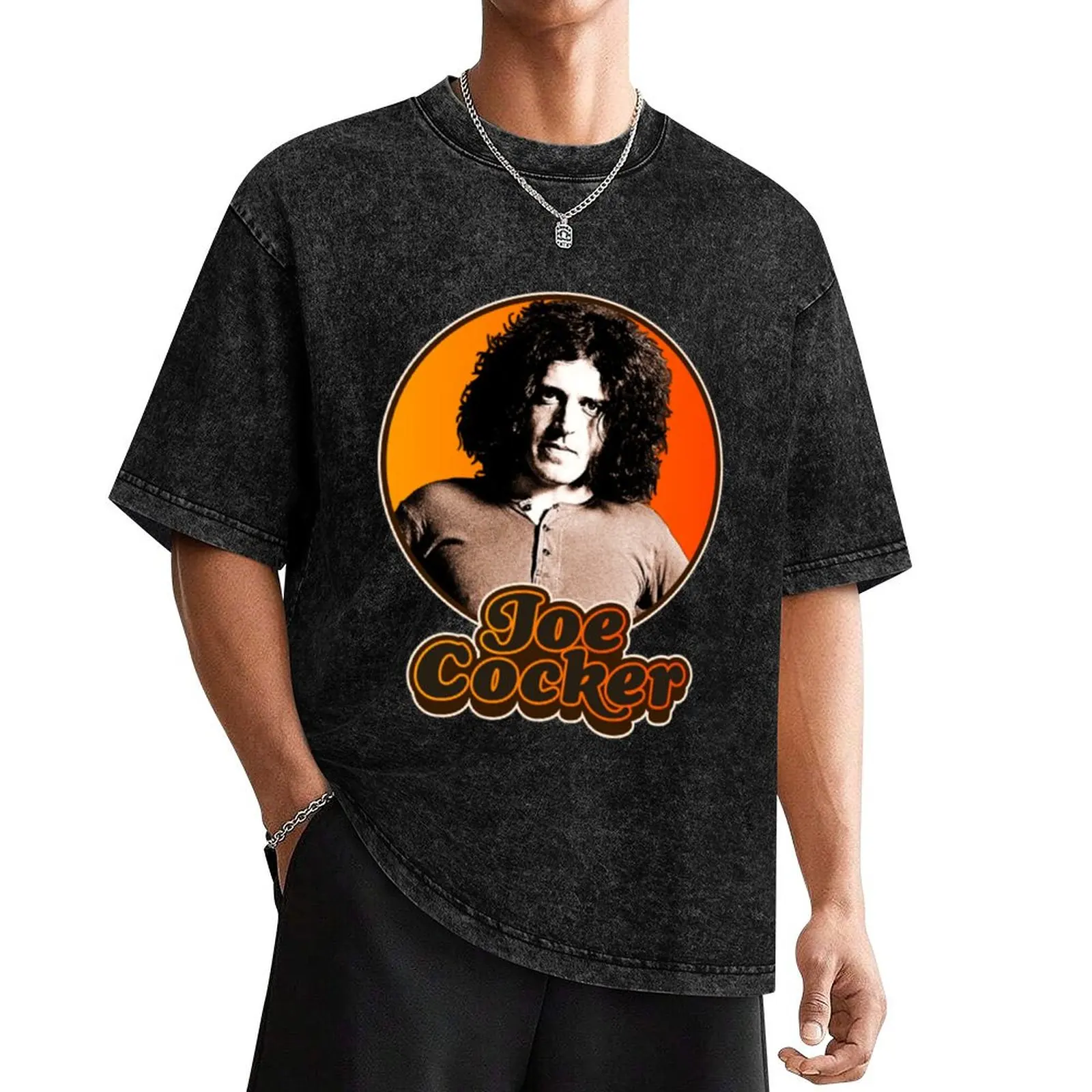 Футболка Joe Cocker летняя блузка 2024 мужская футболка на заказ с короткими рукавами