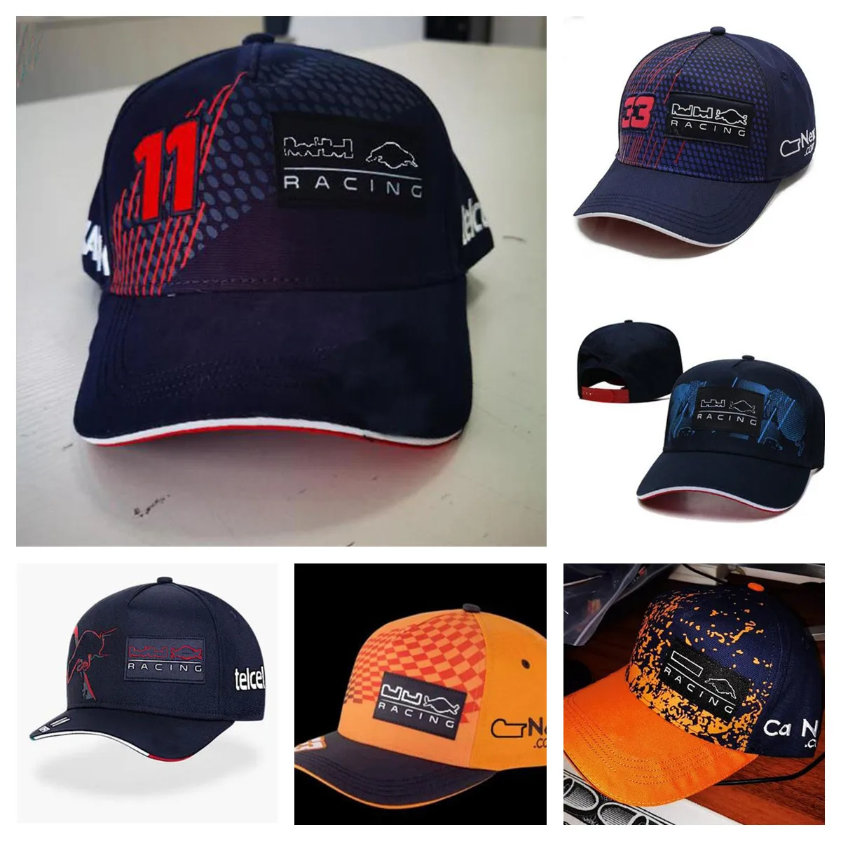 

F1 racing hat new embroidered logo F1 team sun hat