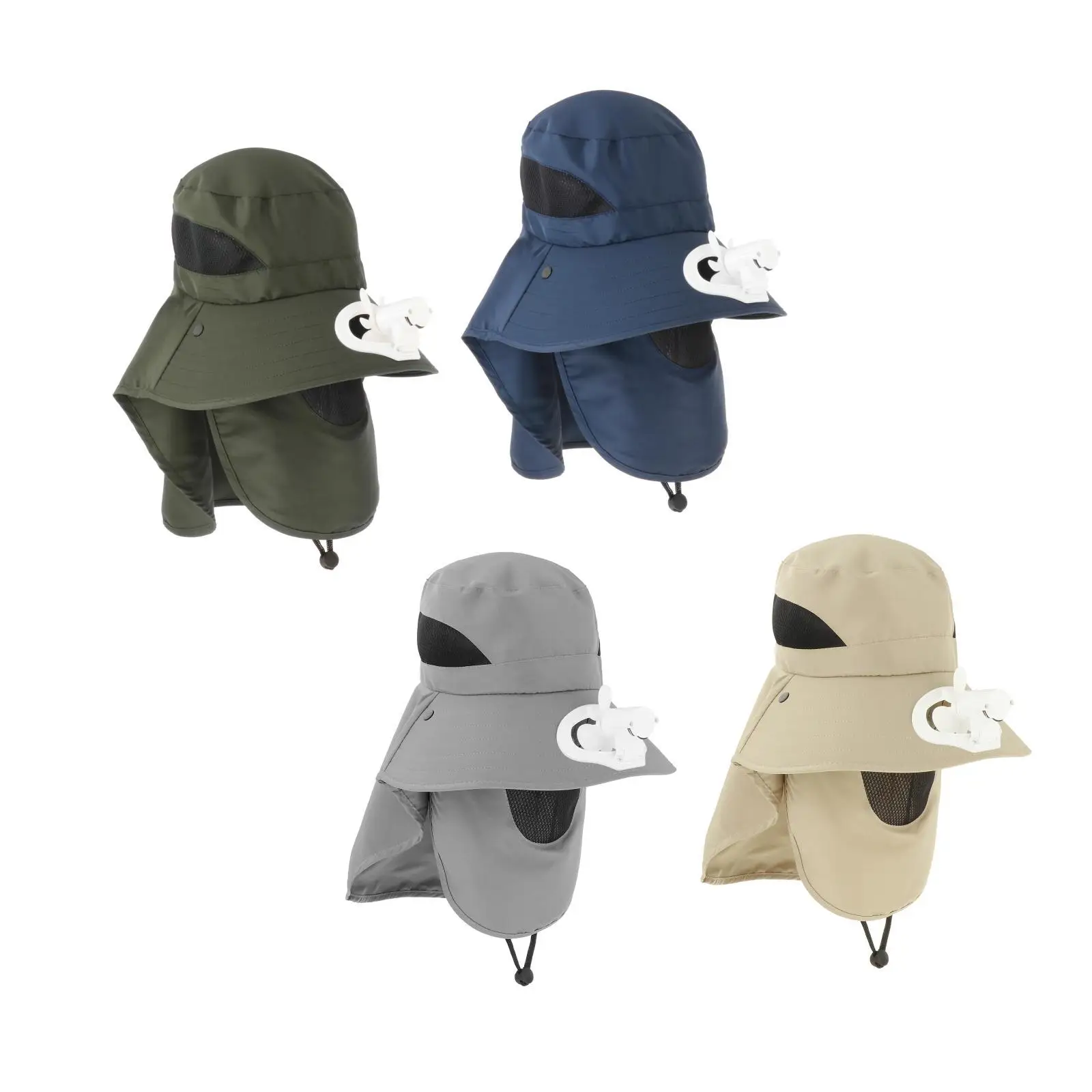 

Summer Sun Hat Men Women Cotton Bonnet Hat with Neck Flap Outdoor UV Protection Large Wide Brim Hiking Fishing Bucket Hat