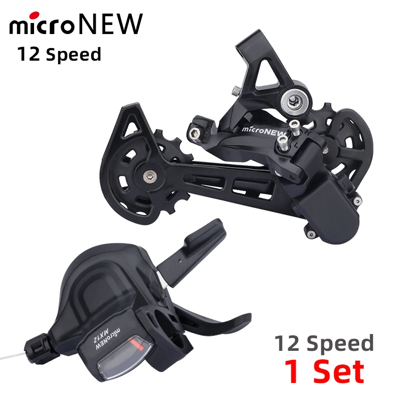 

microNEW 1x12 Speed Aluminum Plus PA Nylon Rear Derailleur Mountain Bike 12S Shifter for MTB 12V Derailleur Kit 12 speed mtb
