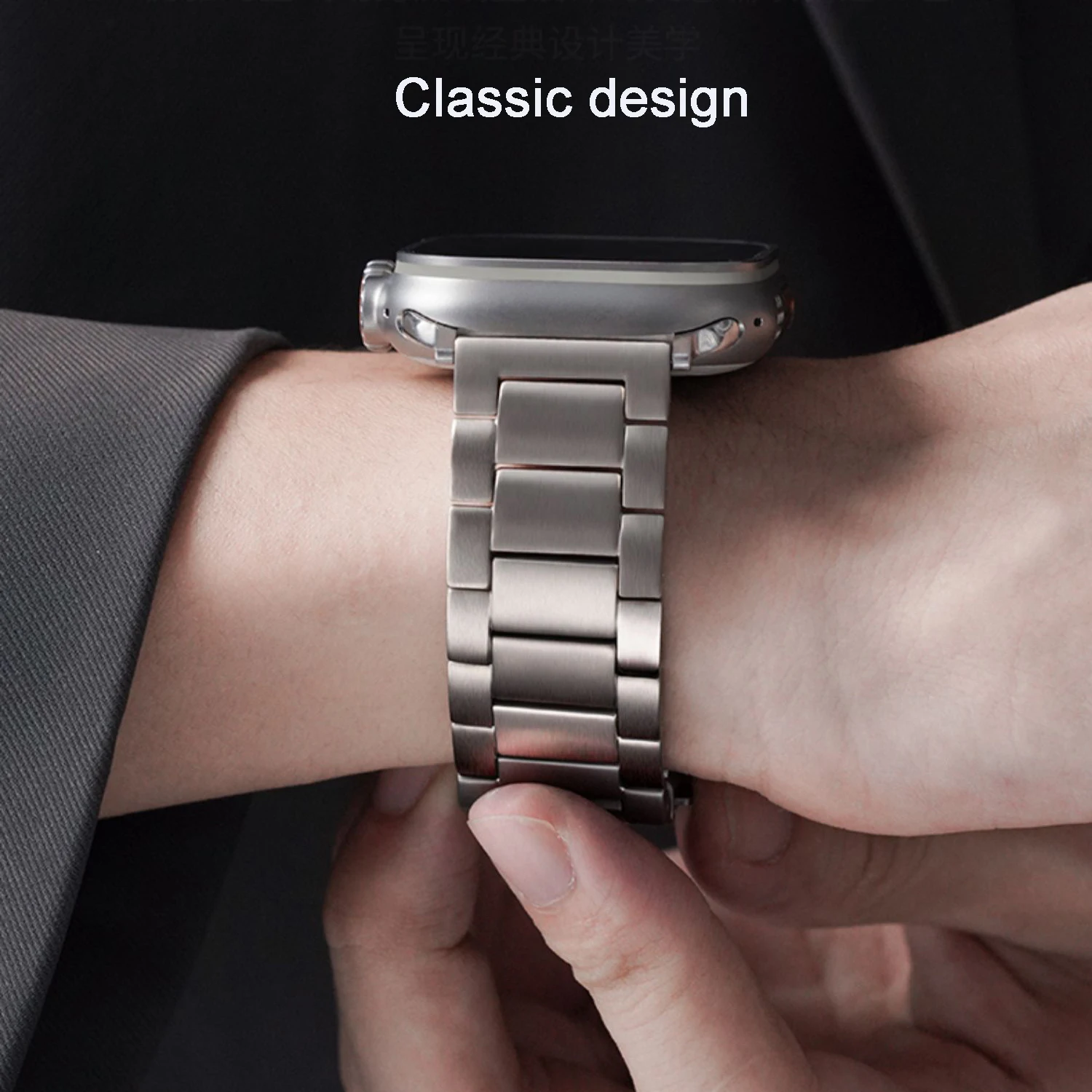 Real Titanium Strap For Apple Watch Ultra 49mm Supper Light 50g Watchband For iWatch 8 7 6 5 4 SE, 4 Colors Wristband to choose