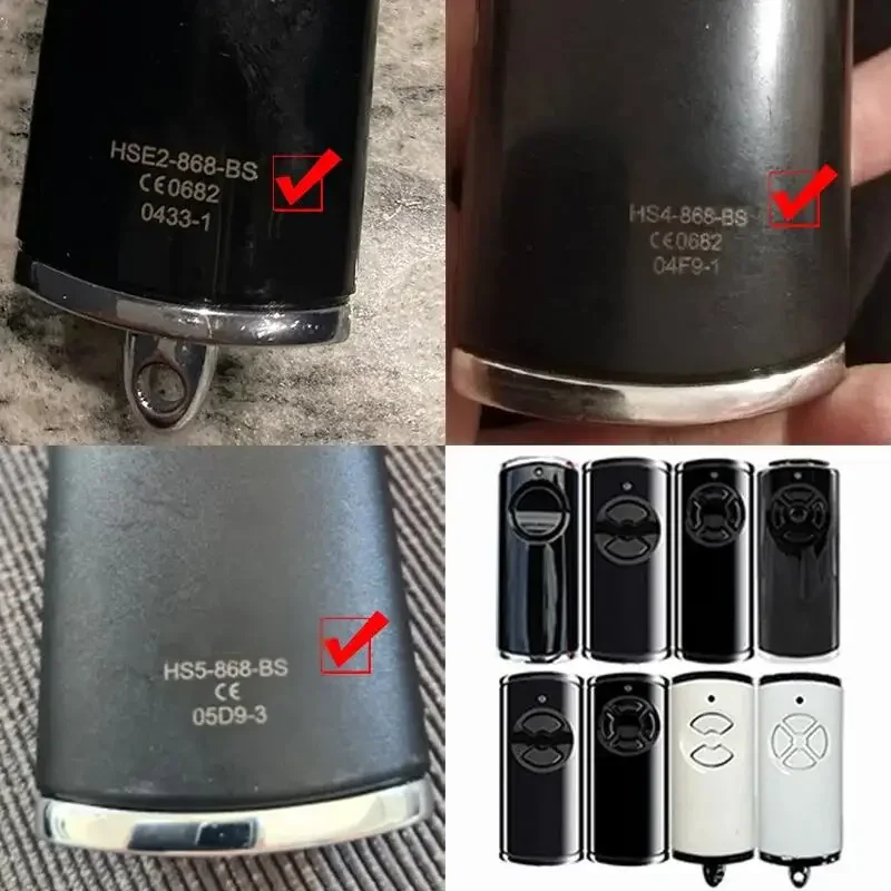 Новый пульт дистанционного управления для гаражных ворот HSP4 HSS4 HSD2 HS1 HS4 HS5 HSE1 HSE2 HSE4 868 BS, 868.35 МГц, с плавающим кодом, для электрических ворот (art.: 3920da028e18a) - 3920da028e18a