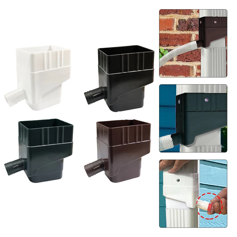 

Rain Collector Reliable Explosion-proof Stable Performance Courtyard Supply Rainwater Diverte Downspout Water Diverter Connector