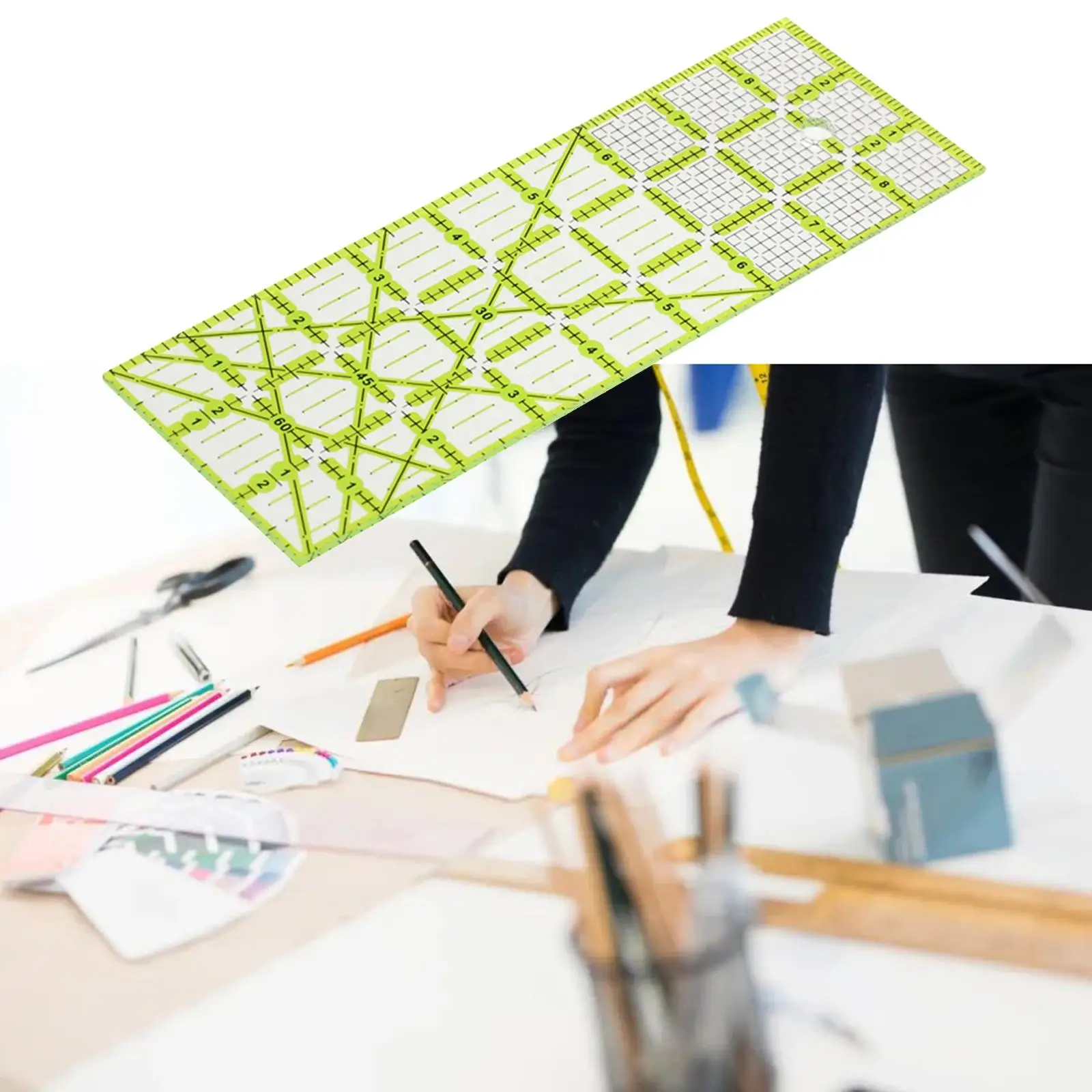 Акриловая линейка для квилтинга домашних швейных принадлежностей