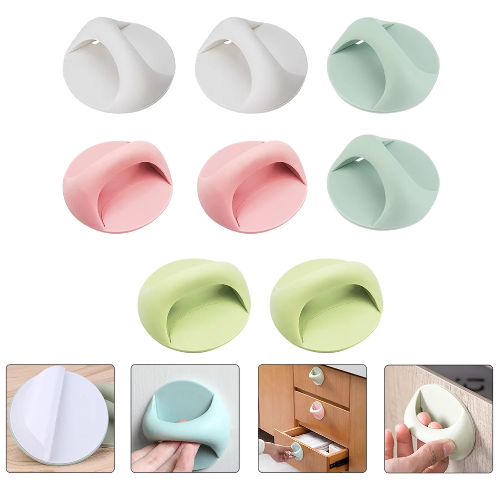 

Knob Handle Drawer Doorstick Miniroundkitchen Dresser Smallsilversticky Helper Room Handlesetsself Window Knobs Cupboard Handles