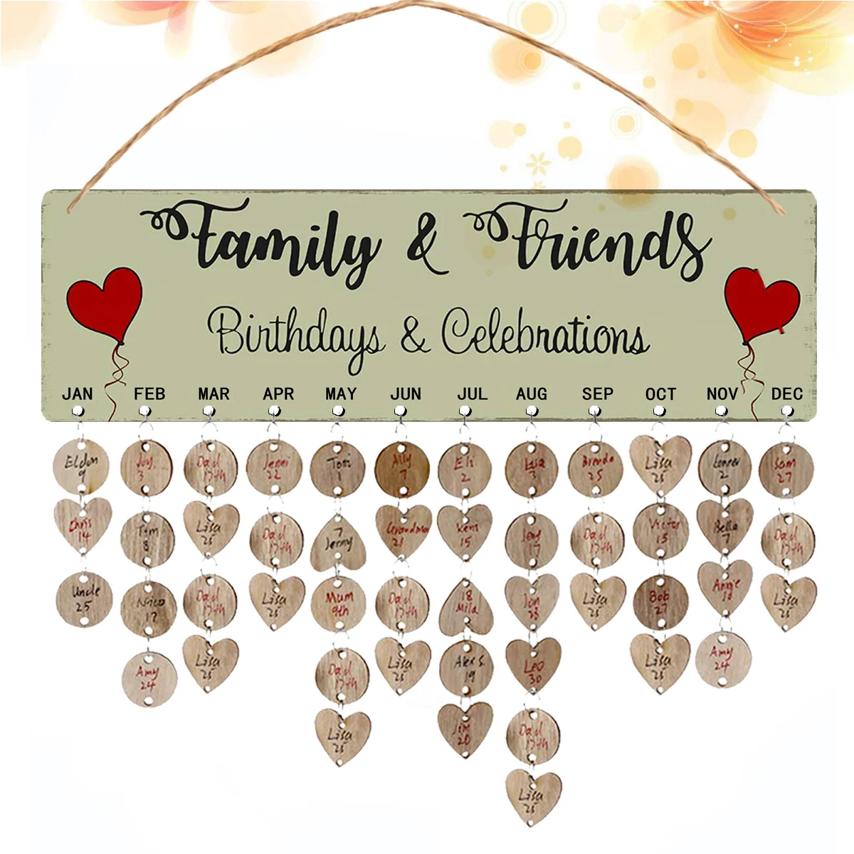 

Деревянный календарь, подарок, DIY календарь, фотообои для стен, Домашний день рождения, 1 комплект