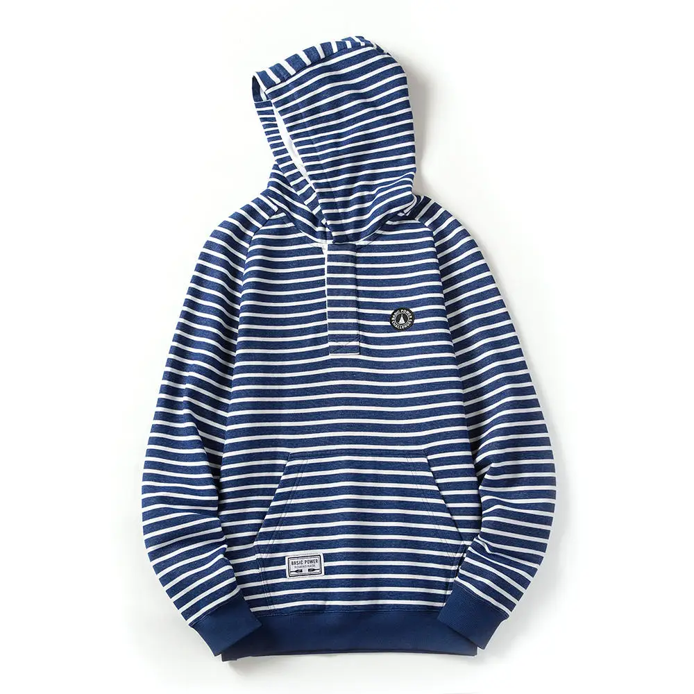 

2022 Autumn Winter Hooded Hoodies Men thin fleece stripe Basic Sweatshirts Jogger Texture Pullovers Harajuku Hooded Hoody