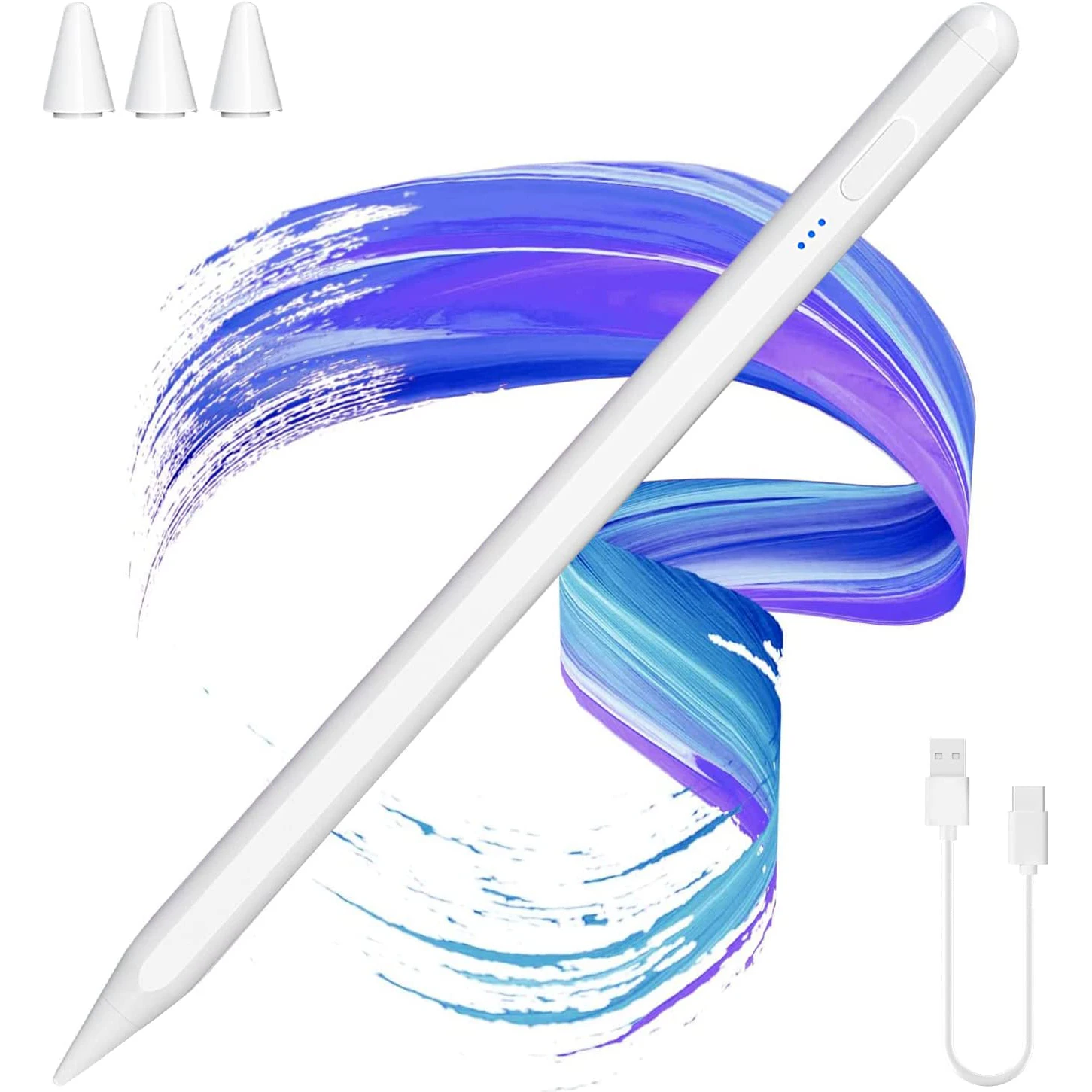 

Для Apple Pencil 2 Gen Bluetooth Магнитный карандаш для iPad отклонение пальмы наклон Стилус ручка 2022-2018 Air 4 5 Pro 11 12,9 Mini 6 5/6th