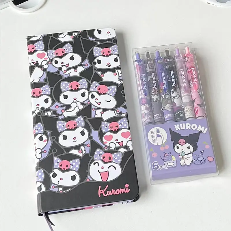 

Kawaii Sanrio Notebook Cute Kuromi Cinnamoroll Cartoon Girl's Heart and Hand Ledger Pendant Stationery Toy for Girls Gift