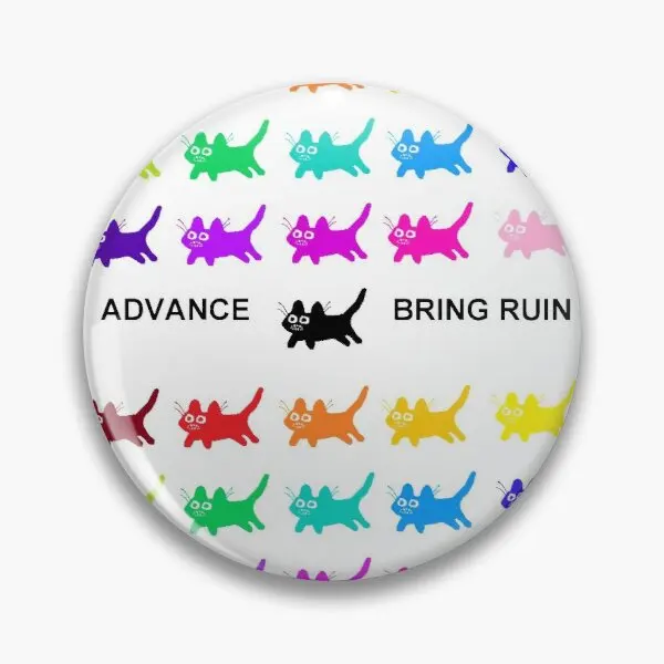 

Advance Bring Ruin Customizable Soft Button Pin Hat Funny Metal Fashion Collar Creative Brooch Lover Jewelry Women Badge