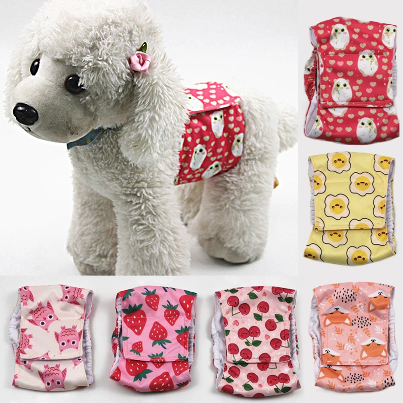 

Printed Dog Physiological Pant Anti-harassment Courtesy Belt Male Dog Special Waterproof Belt Absorbent Diaper Underwear Panties