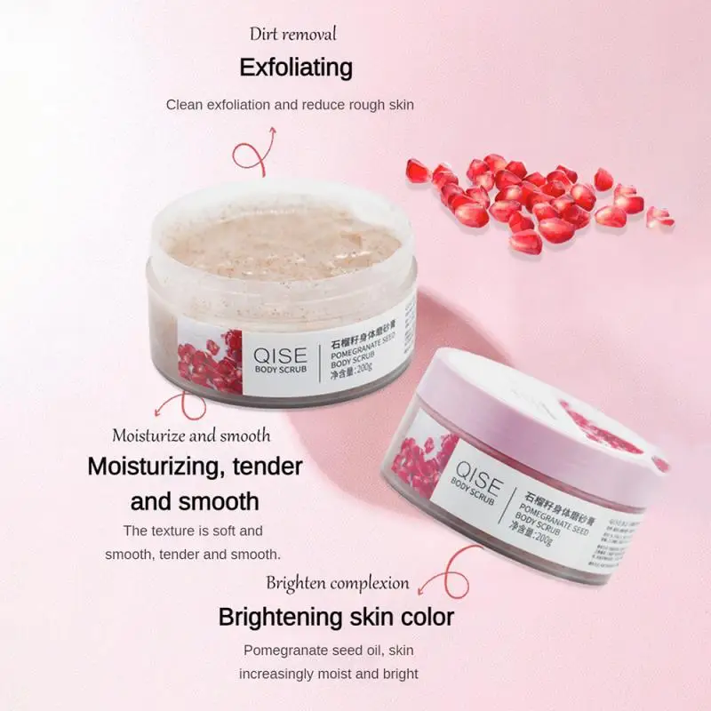 

Exfoliate Cleaning Scrub Chicken Skin Cleaning Body Milk Moisturizing Cream Exfoliation Pomegranate Seed Scrub