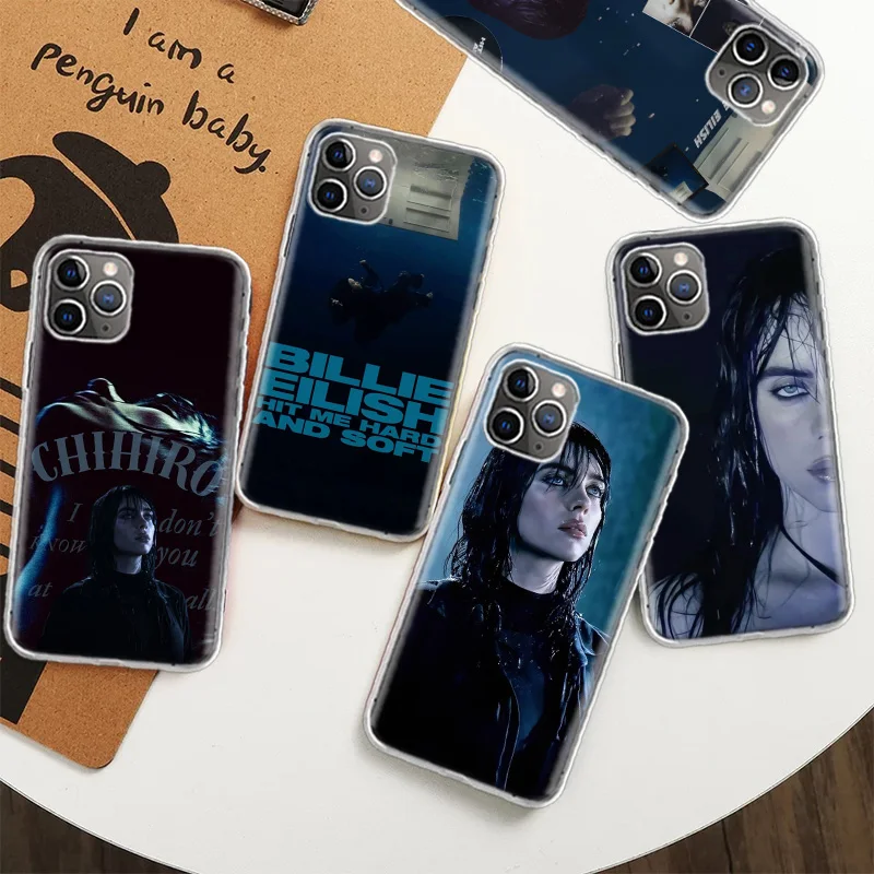 Твердый и мягкий чехол B-BillieS для Apple iPhone 12 13 Mini 14 Plus 16 15 Pro Max 11 X XS прозрачный