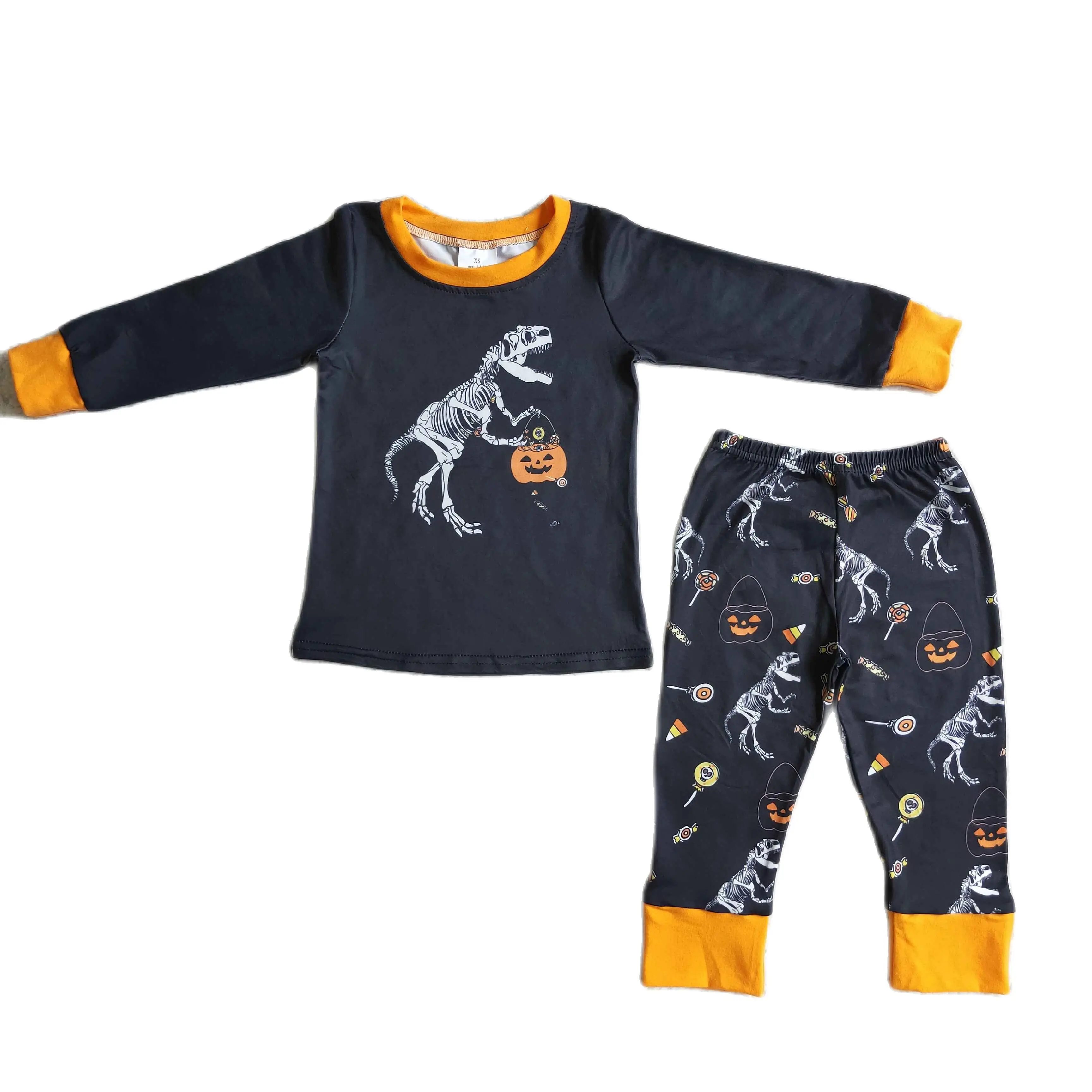 

BLP0015 Boys Clothing Cartoon Print Long Sleeve Long Prints Baby Clothing Milk Silk