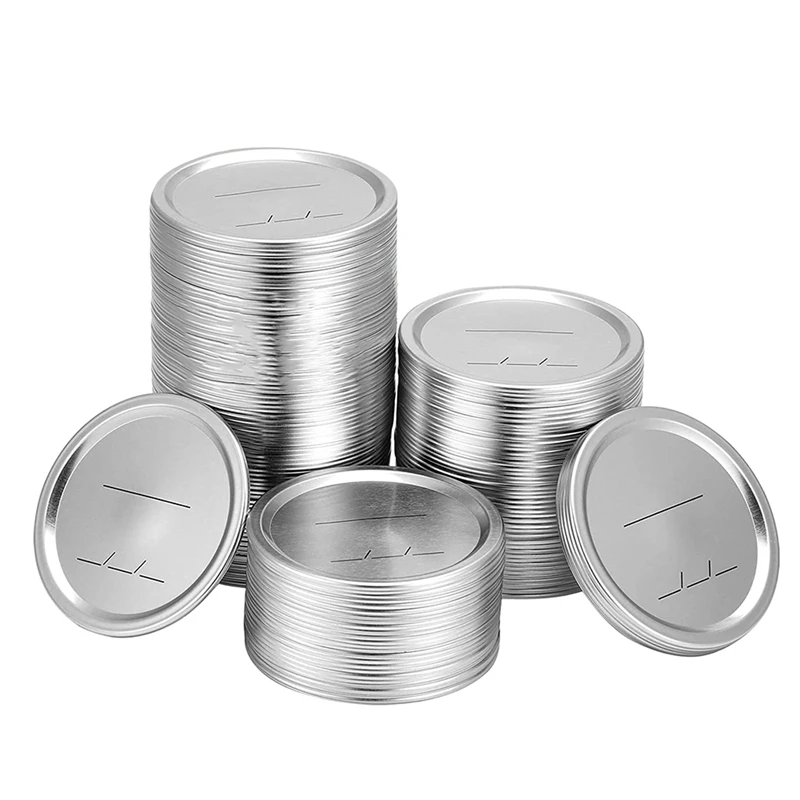 

150PCS Mason Wide Mouth Canning Lids,Reusable Leak Proof Seal Lids- 86Mm Split-Type Mason Jar Lids