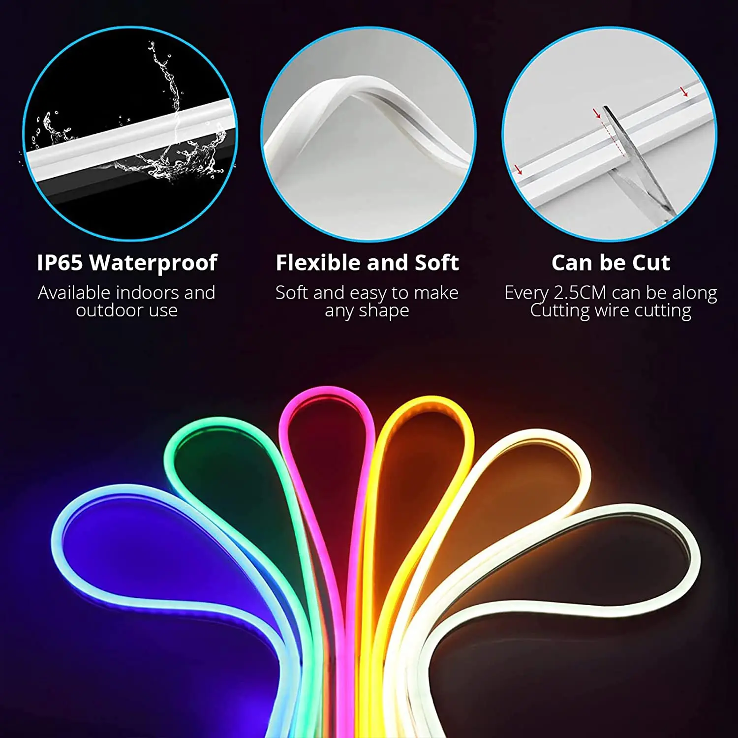 Светодиодная лента 10 м 12 В RGB Wi-Fi 108 светодиодов/м