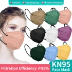 50100200 шт. маска KN95 5 слоев FFP2mask Morandi Mascarillas FFP2 FPP2 цветная маска для взрослых KN95 тушь для ресниц FFP 2 KN 95 маска для лица