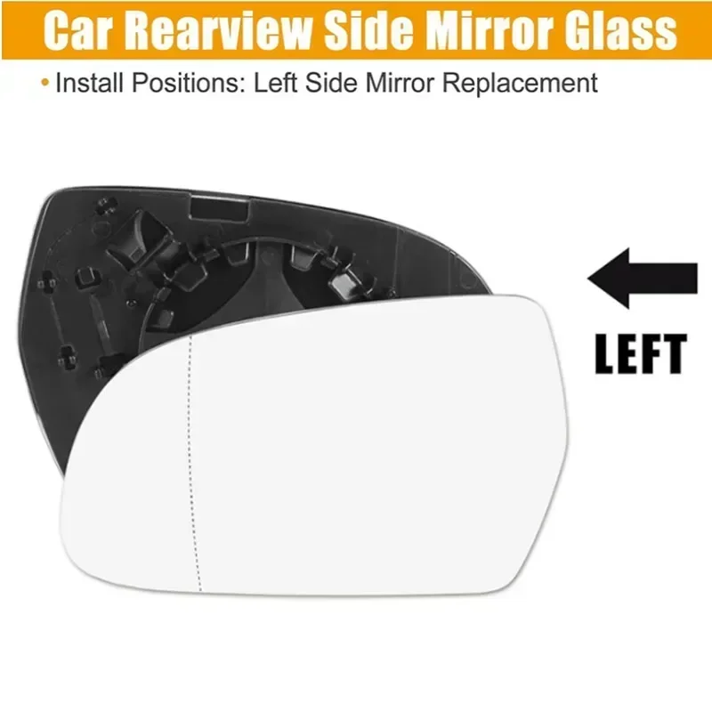 

Автомобильное боковое зеркало заднего вида с подогревом, стеклянное зеркало, линза слева и справа для Audi A4 S4 2010-2016 A5 S5 2010-2017 A3 2010-2012 8K 0857535 E