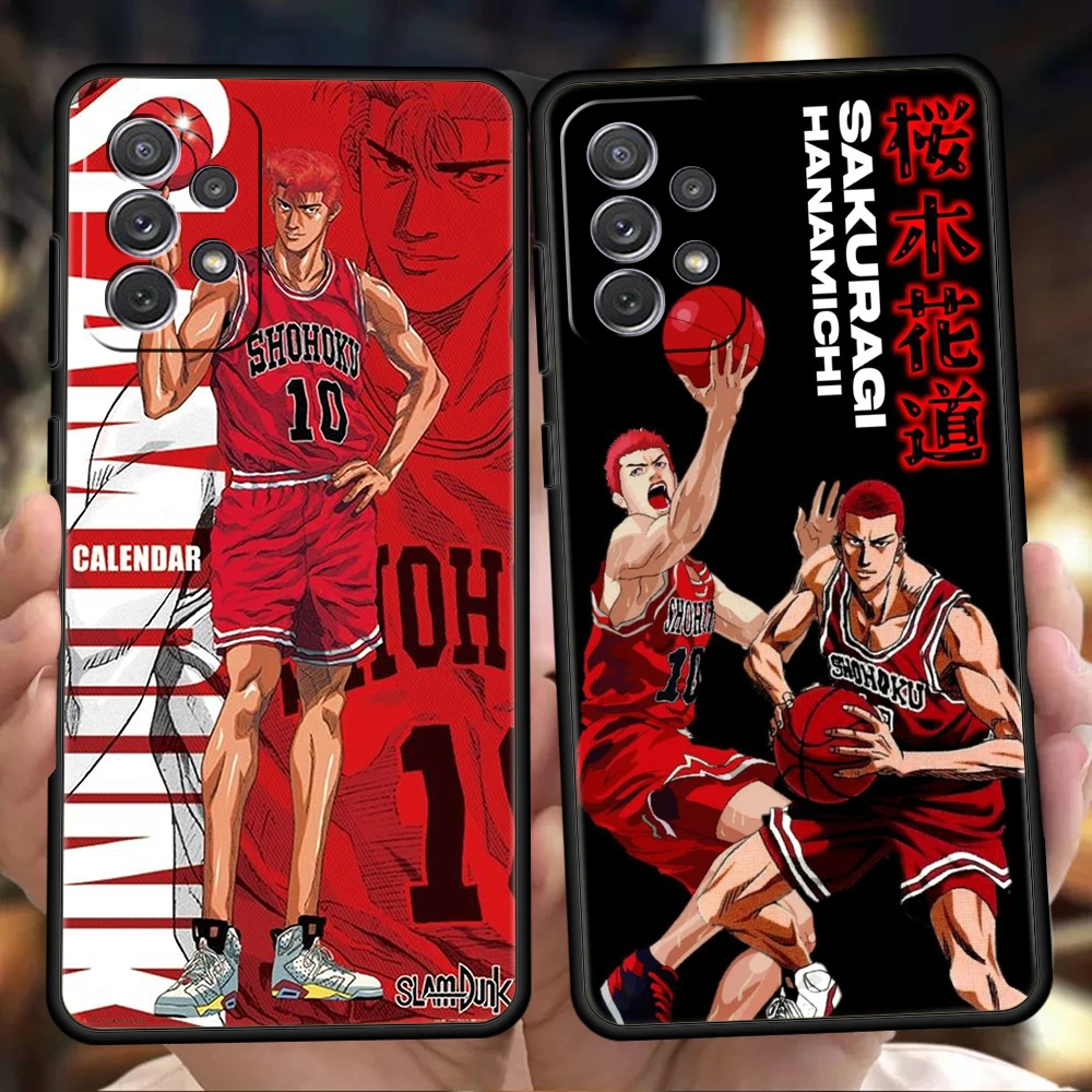 

Slum Dunk Phone Case Cover for Samsung Galaxy A13 A14 A22 A32 A33 A34 A52 A72 A11 A51 A71 5G Shockproof Soft Shell Coque Capas