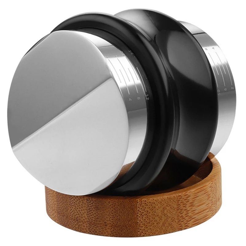 

51 мм двойная головка дистрибьютор темпера для кофе регулируемый 304 нержавеющая сталь Es press o Press кофе порошок пресс